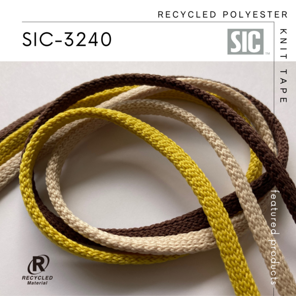 New Item : SIC-3240 / RECYCLED POLYESTER KNIT CORD