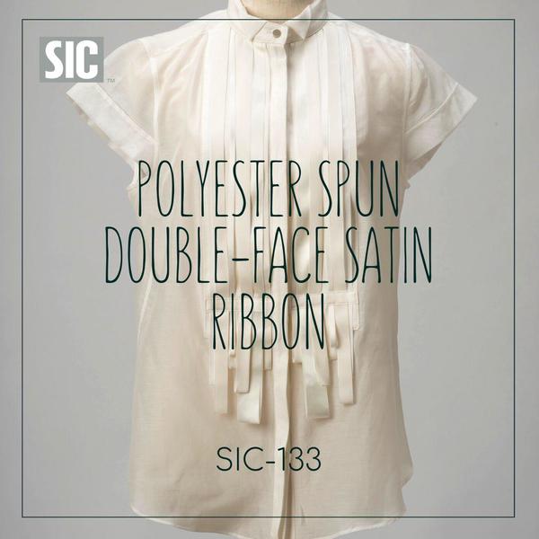 S.I.C.商品のご紹介／SIC-133　ポリエステルスパン両面朱子リボン